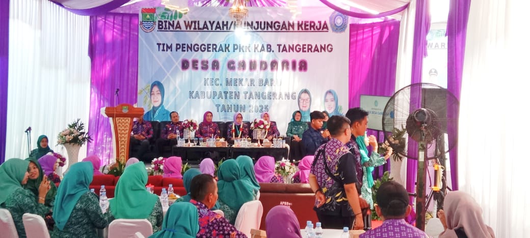 Kecamatan Mekar Baru Jadi Tuan Rumah Bina Wilayah Bersama TP PKK Kabupaten Tangerang