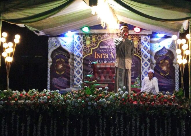 Peringati Isra Mi’raj, Kades Mekar Baru Tekankan Pentingnya Kebersihan Lingkungan