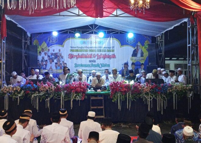 Pemdes Mekar Baru Gelar Bersholawat, Istighosah, dan Santunan Anak Yatim Sambut 10 Muharram
